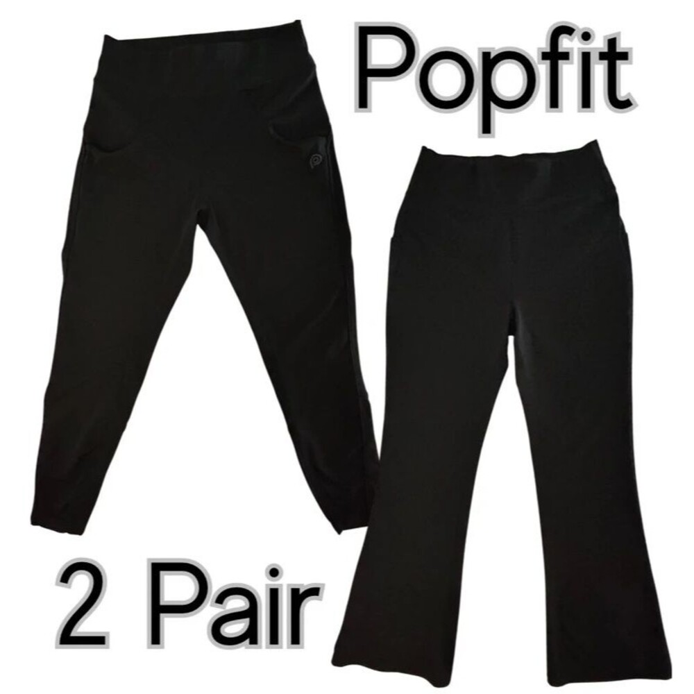 Popfit Large 2 Pair leggings yoga pants